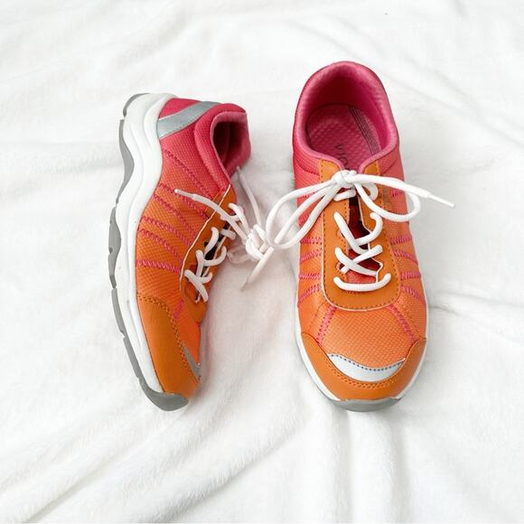 Vionic Alliance walking sneaker ortho heel athletic shoe size 8 orange pink - Picture 1 of 10